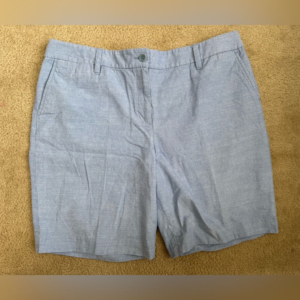 Women's Talbots Light Blue 100% cotton Shorts